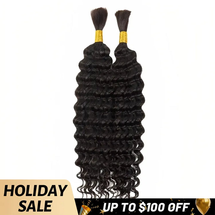 DEEP WAVE BULK HAIR UP TO 100 SALE