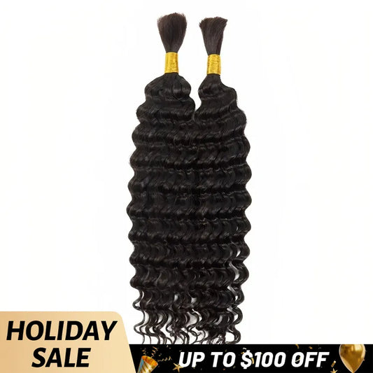 DEEP WAVE BULK HAIR UP TO 100 SALE