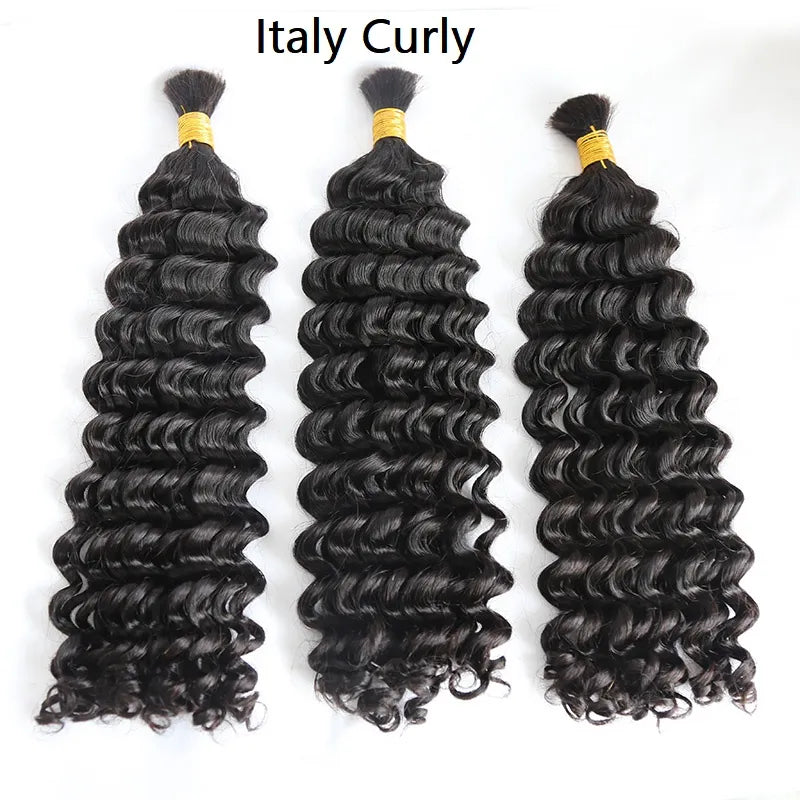 Wholesale - Double Drawn Burmese Hair Bulk Braiding Hair (Price for 1 Bundle)