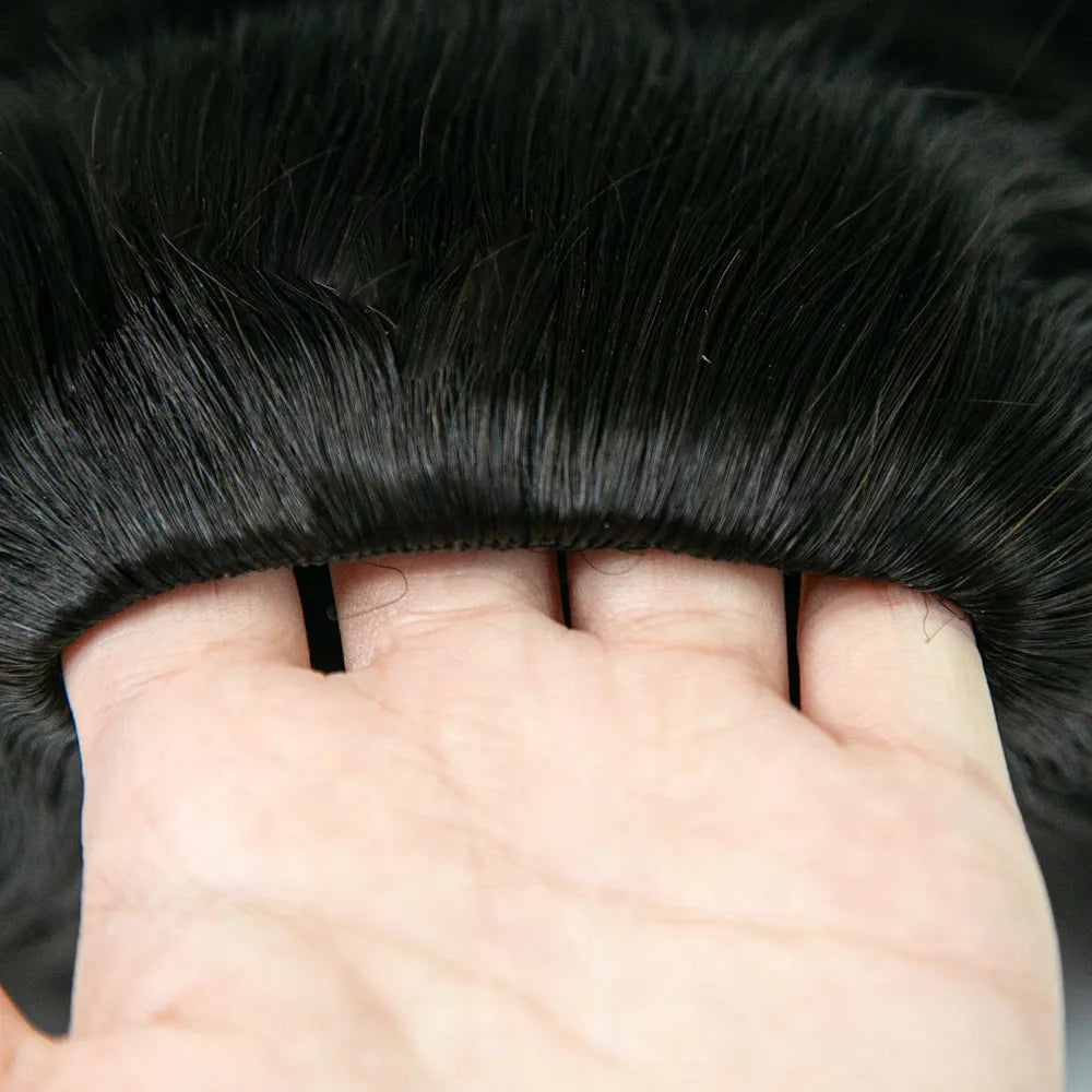 Flexible Fit Human Hair Half Wig Body Wave