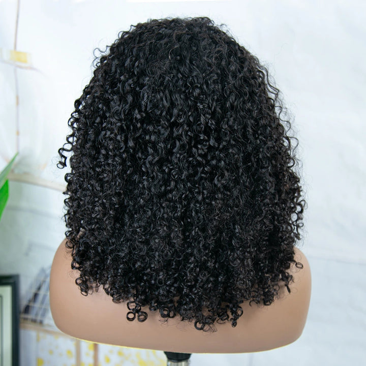 Flip Over Kinky Curly Coily Curly Wig Half Wig Seamless
