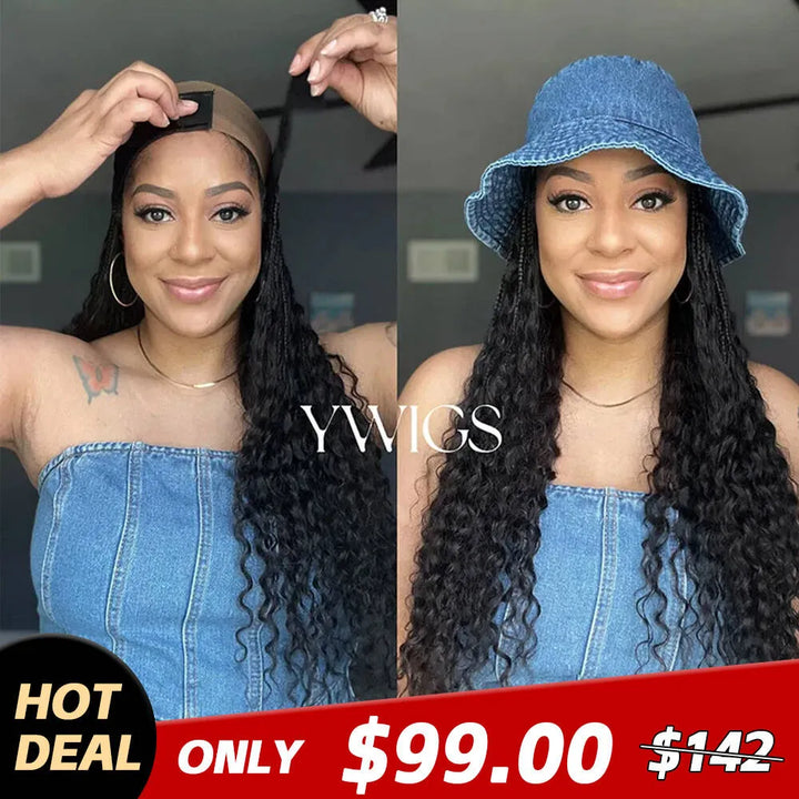 Grab & Go Braids Band Wig Boho Style