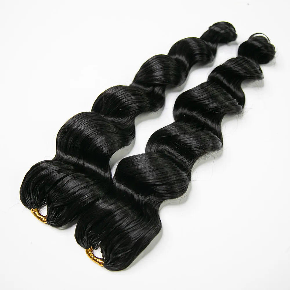 LOOSE WAVE HUMAN CROCHET HAIR FOR WOMEN
