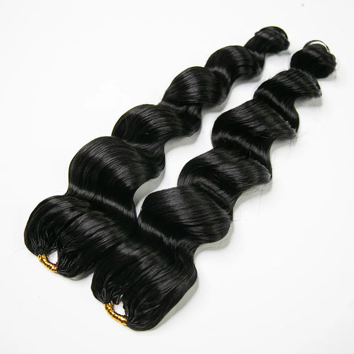 LOOSE WAVE HUMAN CROCHET HAIR FOR WOMEN