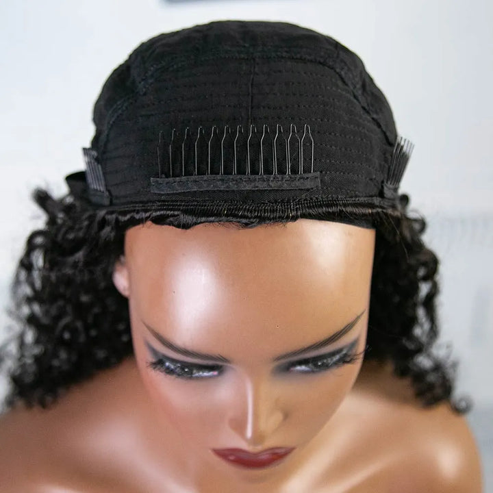 Half Wig Seamless Multi-Textured Kinky Curly  