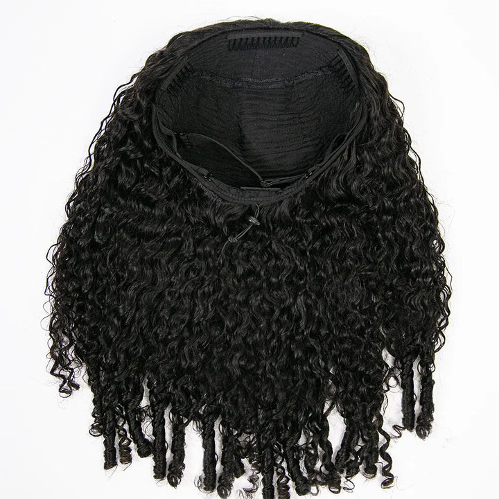 Half Wig Flexible Fit Drawstring Human Hair