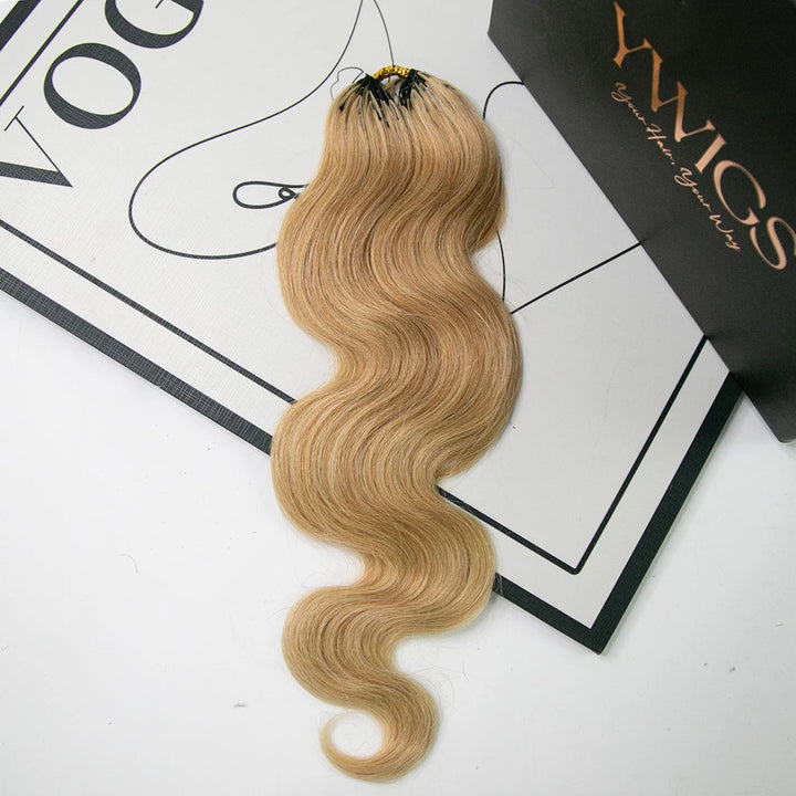 Honey Blonde #27 Human Crochet Hair Body Wave for Girl