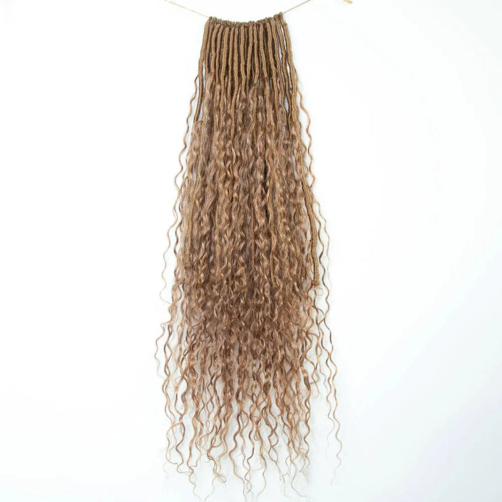 Honey-BlondePre-looped-Crochet-Boho-Locs-with-Human-Hai-Curls