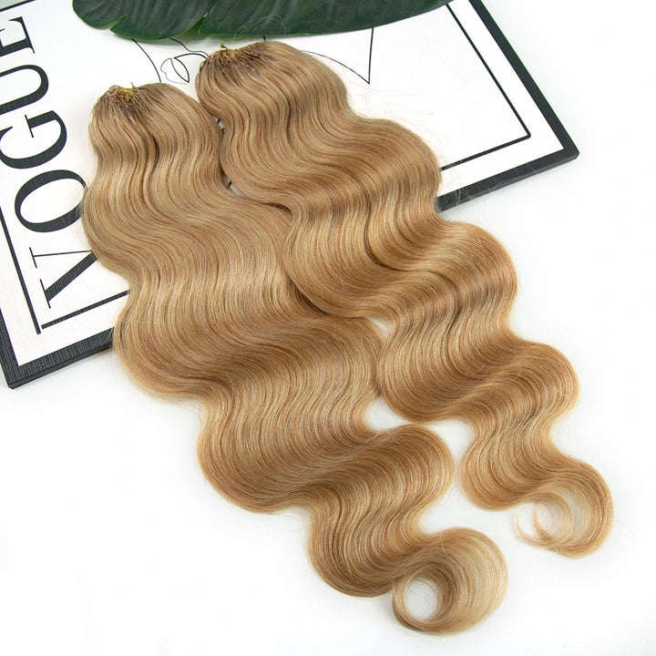Human Crochet Hair Body Wave #27 Honey Blonde for Woman
