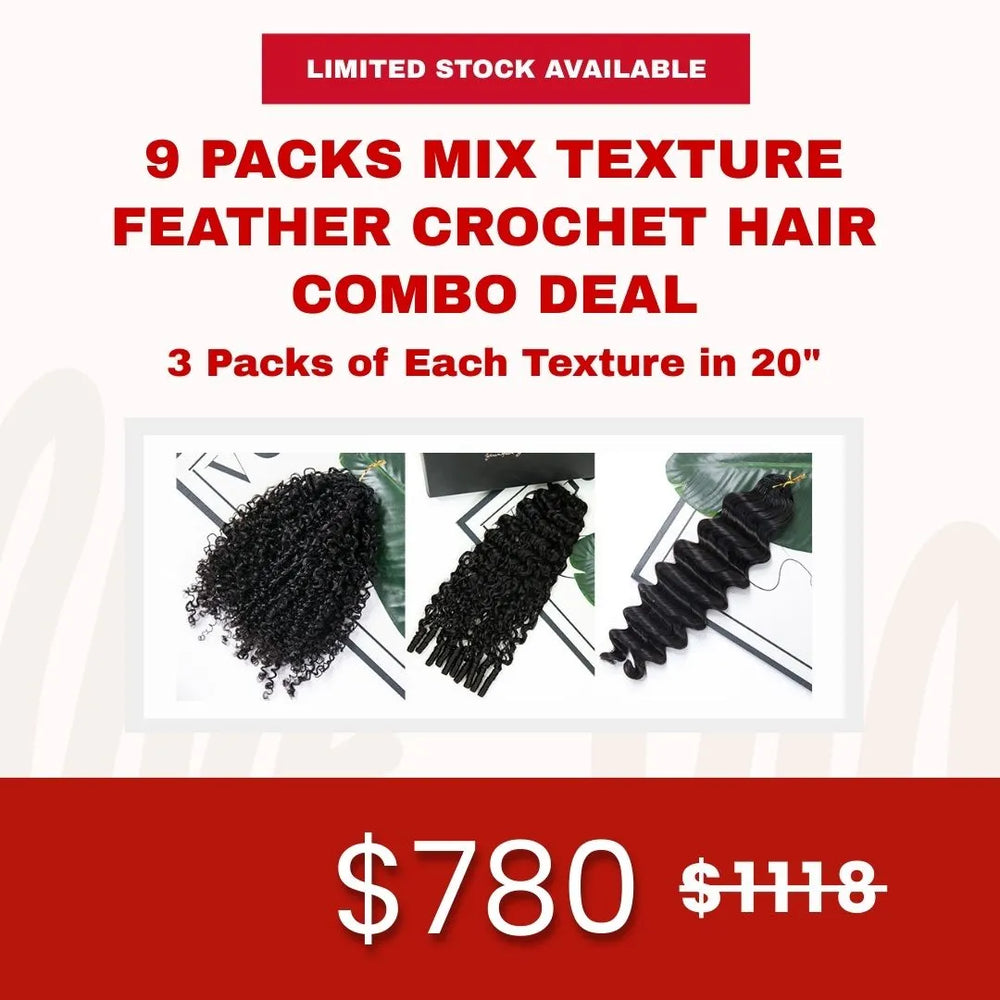 Human Crochet Hair Combo Deal 