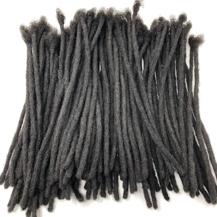 Human Hair Dreadlocks Extensions - Natural Black #1B