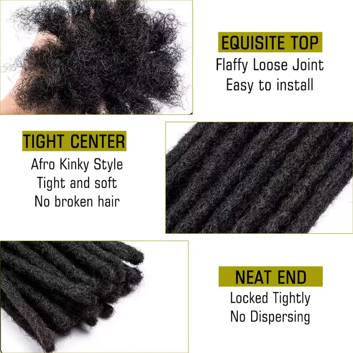 Dreadlocks Extensions Natural Black 1B