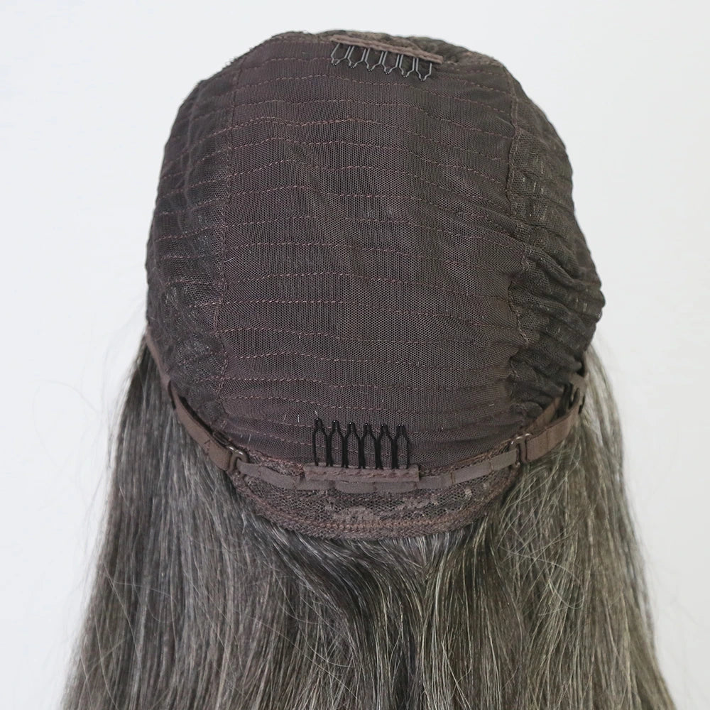 10 Inch 150% Density Straight Salt Pepper 1x4 Right T-Part Lace Front Bob Wig for Sale Y51130