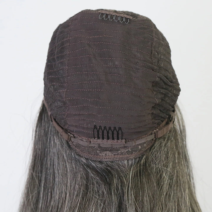 10 Inch 150% Density Straight Salt Pepper 1x4 Right T-Part Lace Front Bob Wig for Sale Y51130