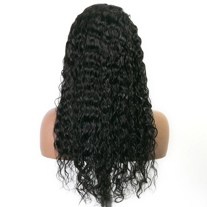 22 Inch 150% Density Natural Color Loose Wave Human Hair Headband Wig for Sale Y51129
