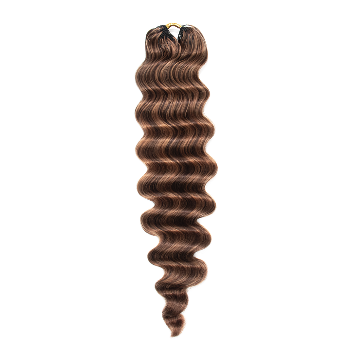 #D4/30 Mix Color Blend Loose Deep Wave Human Crochet Hair