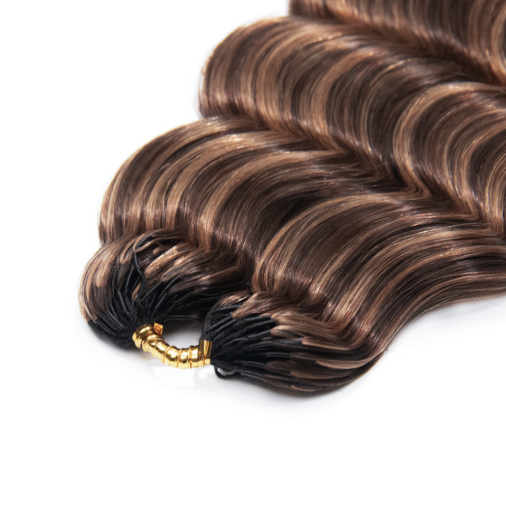 #D4/30 Mix Color Blend Loose Deep Wave Human Crochet Hair