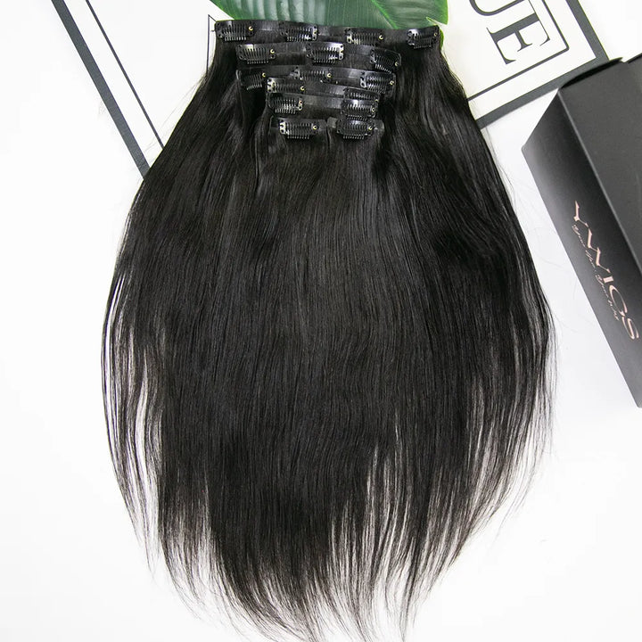Invisible Edge Clip In Hair Extensions Silky Straight