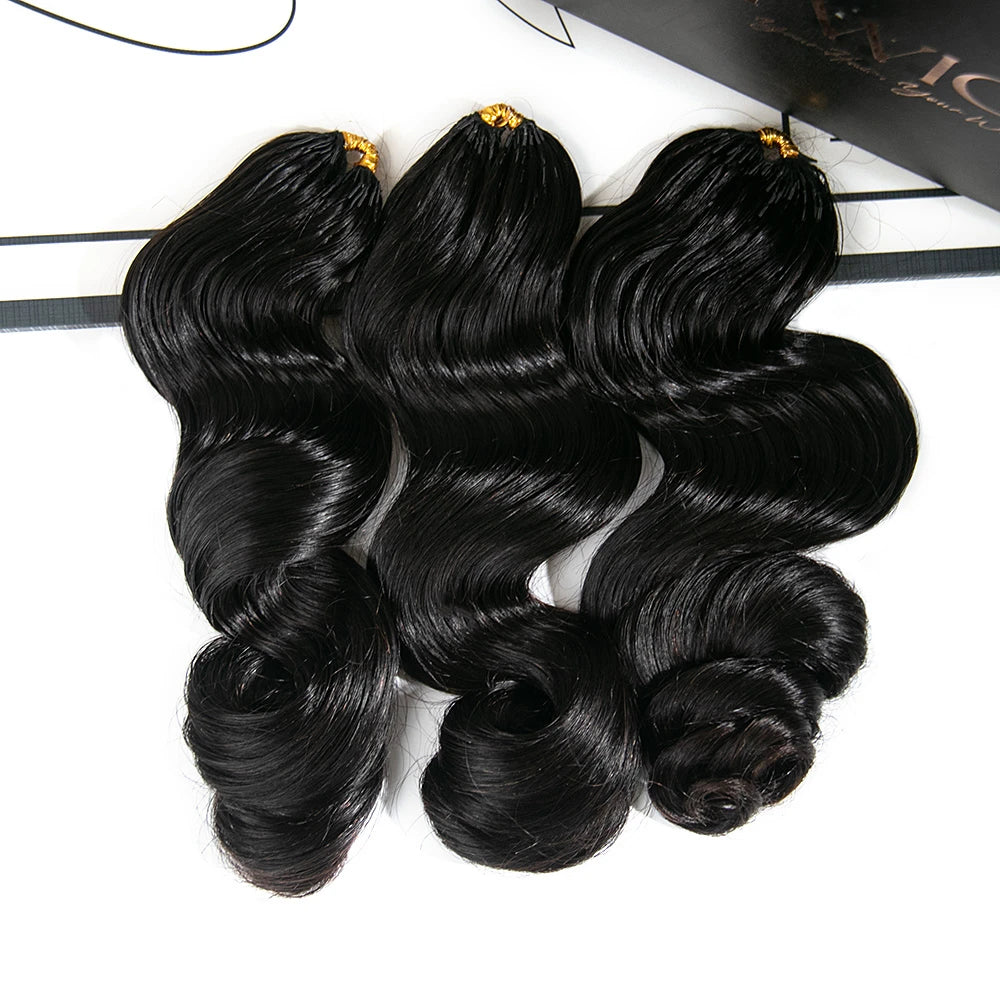 LOOSE WAVE HUMAN CROCHET HAIR