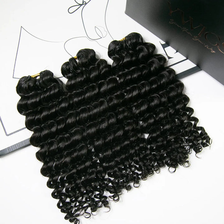 LOOSE CURLY HUMAN CROCHET HAIR