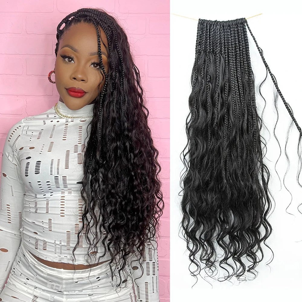 Crochet Mermaid Braids Loose Wave Human Hair Curls