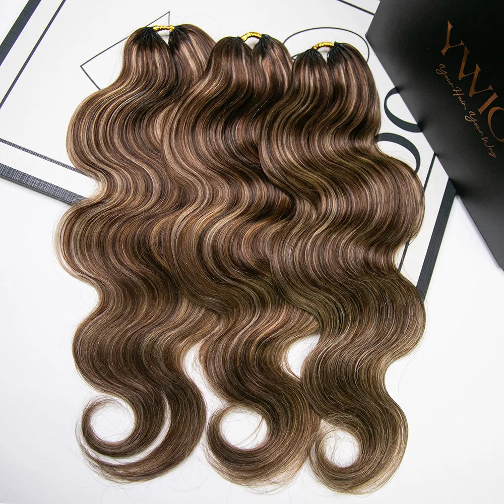 Lightweight human crochet hair for comfortable wear