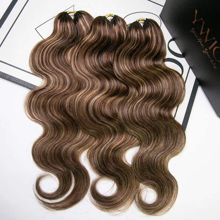 Lightweight human crochet hair for comfortable wear