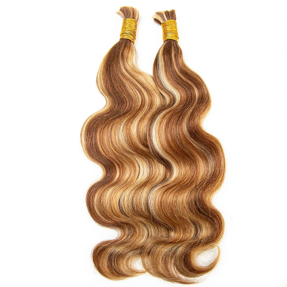 Mix Color Blend 27 30 613 Body Wave Bulk Human Braiding Hair