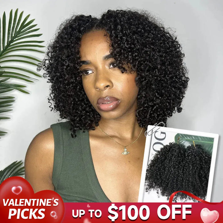 Multi-Textured Kinky Curly Crochet Hair VALENTINE