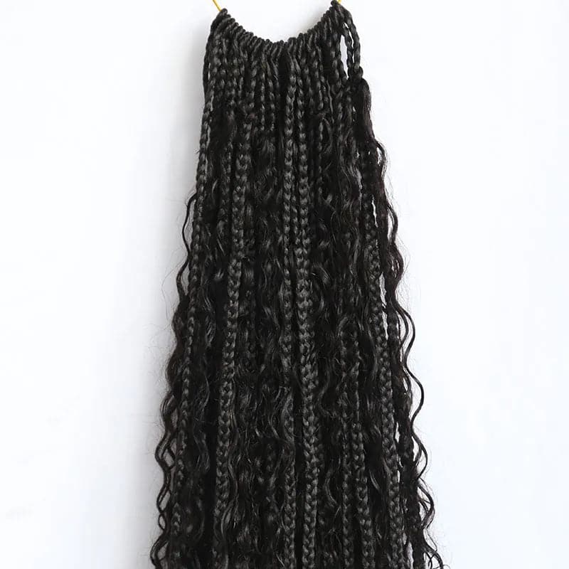 boho box braids crochet 18 inch
