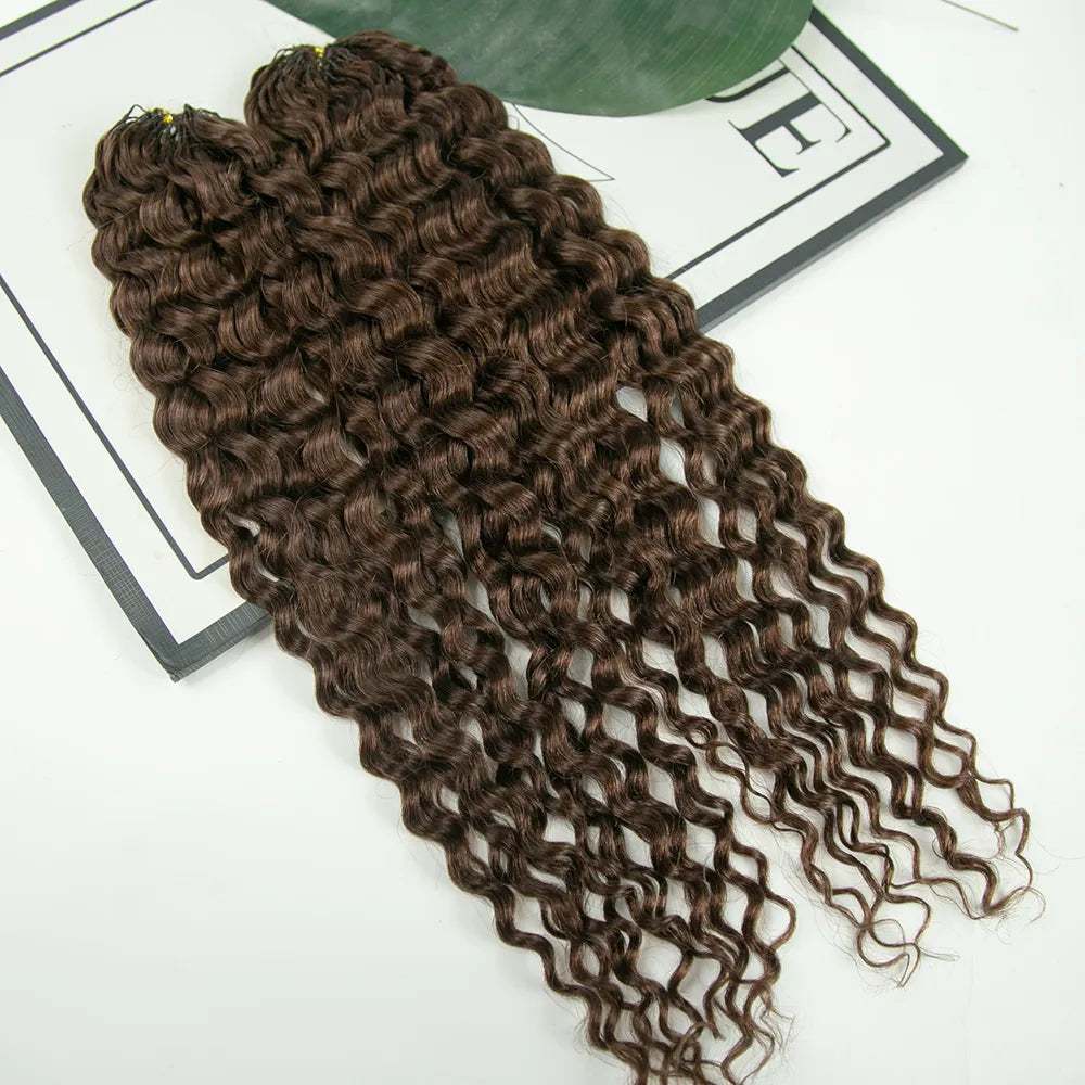 Pre-separated human crochet hair for quick application