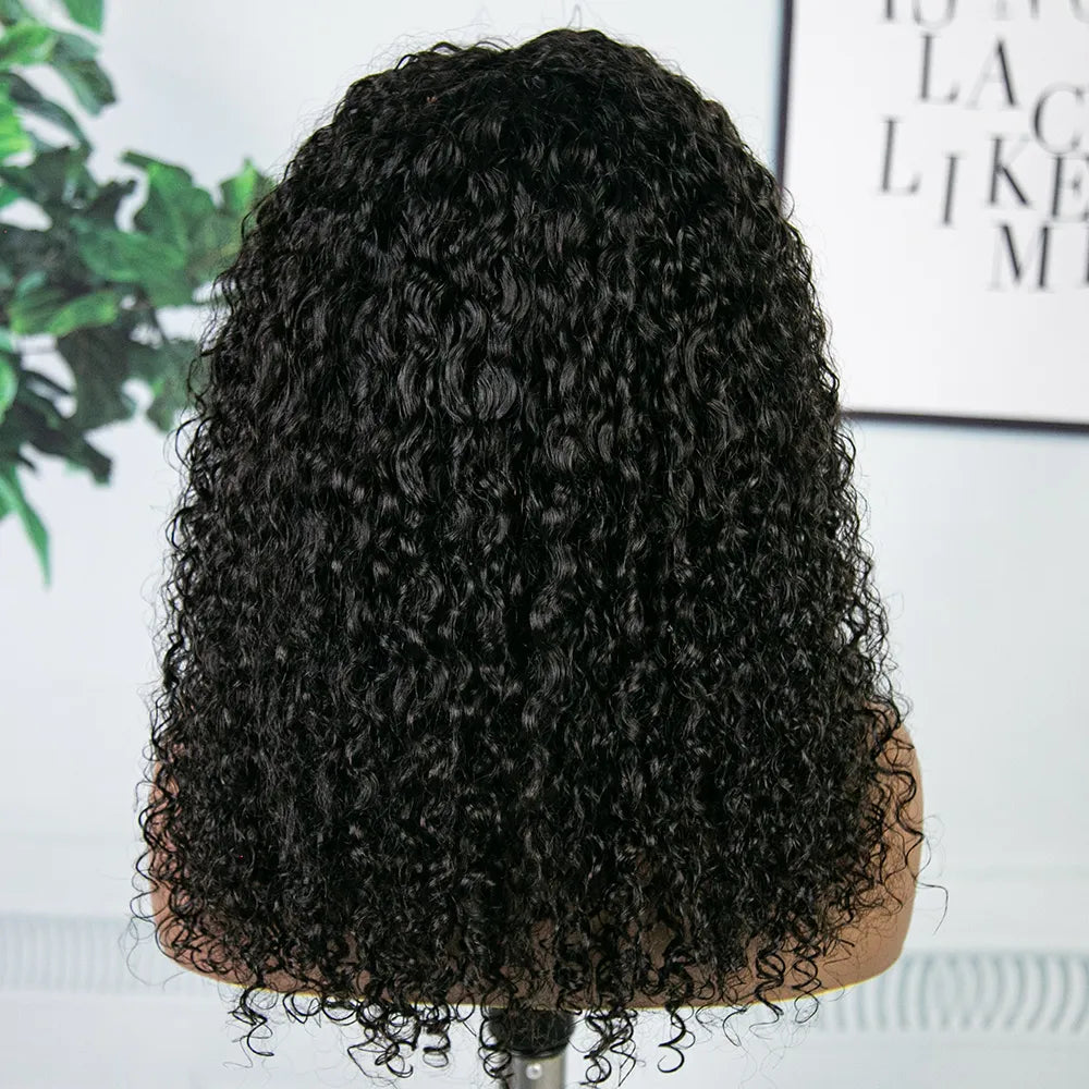 Seamless Multi-Textured Kinky Curly Wig Half Wig