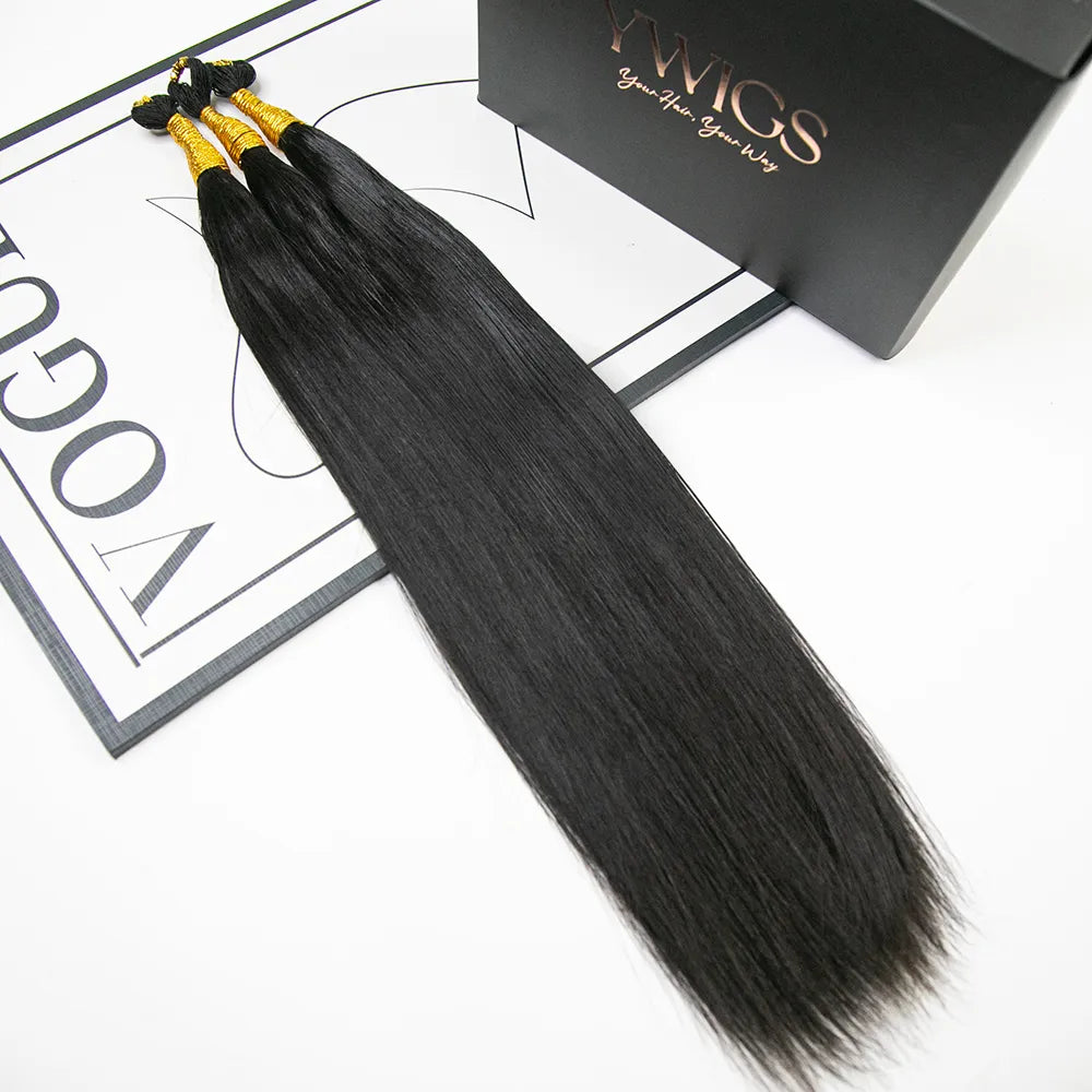 Silky Straight Feather Crochet Boho Hair for Braiding