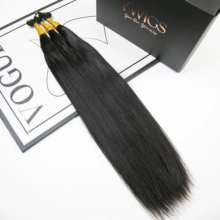 Silky Straight Feather Crochet Boho Hair for Braiding