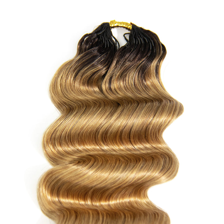 T1B/27 ombre blonde loose deep wave human crochet hair