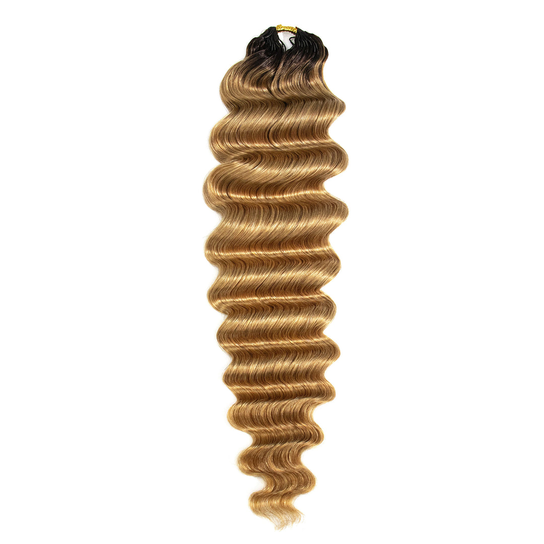 T1B/27 ombre color loose deep wave human crochet hair