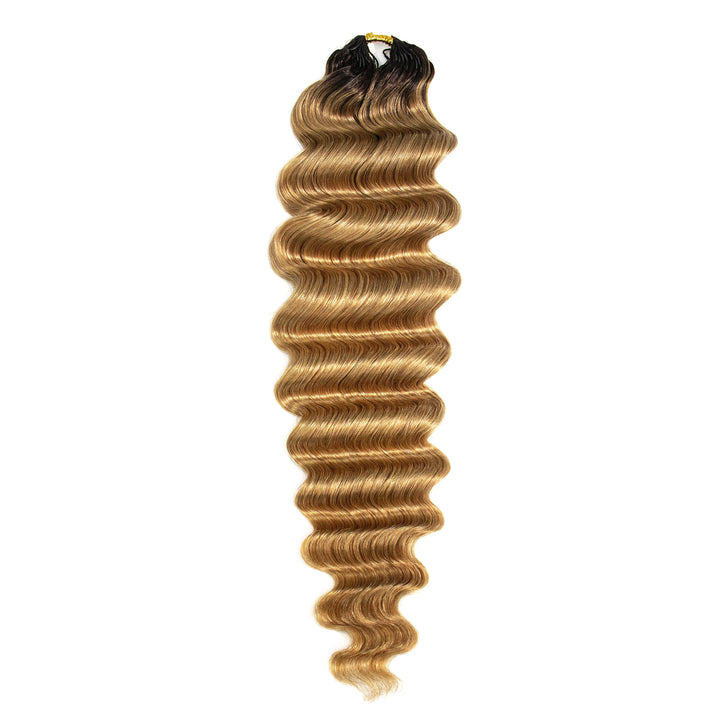 T1B/27 ombre color loose deep wave human crochet hair