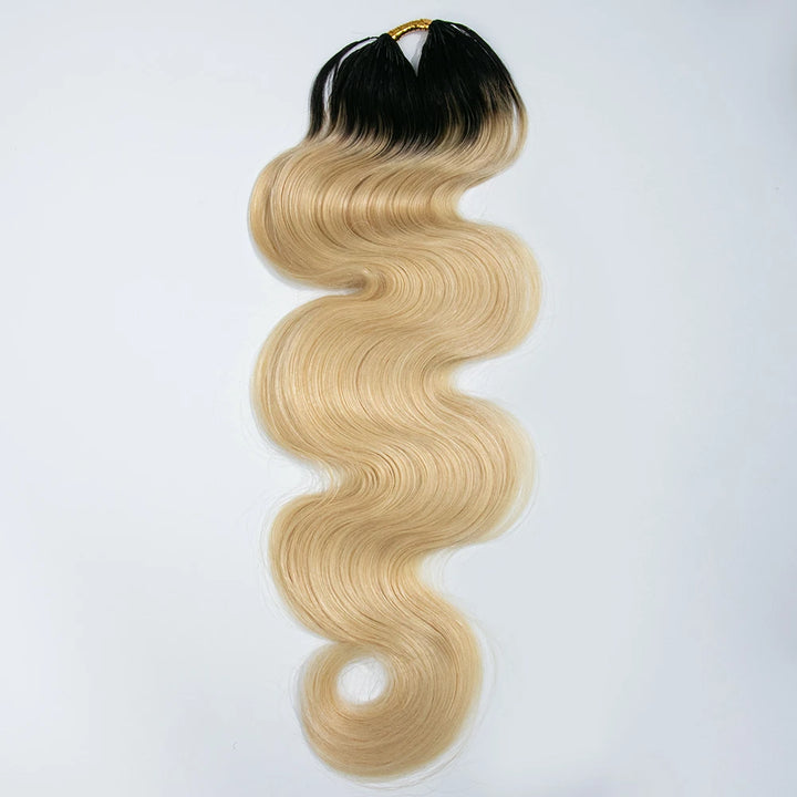 T1B/613 blonde body wave human crochet hair