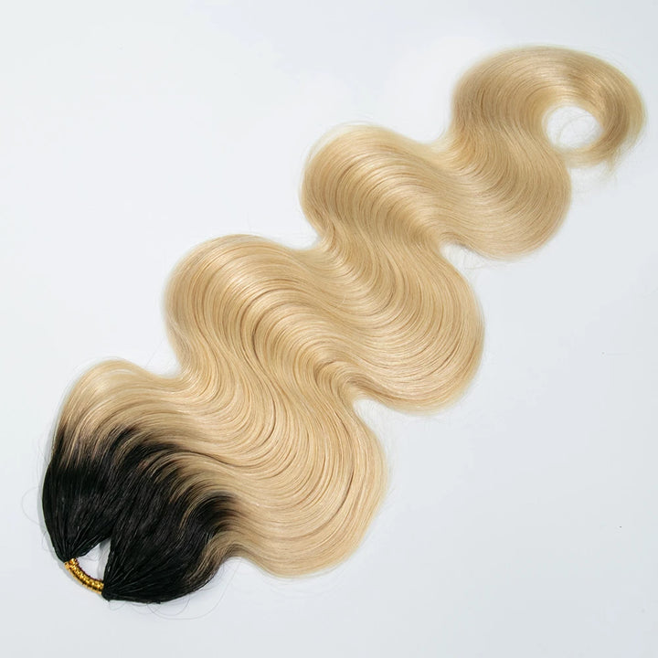 T1B/613 blonde ywigs body wave human crochet hair