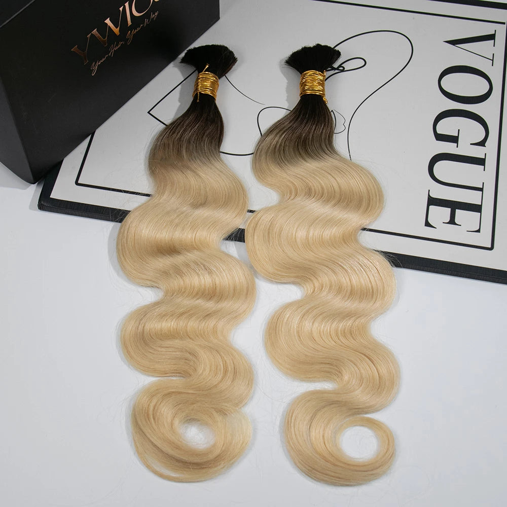 #T1B/613 body wave human braiding hair