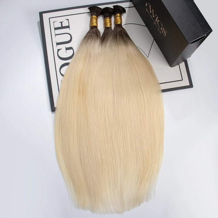 #T1B/613 straight bulk braiding hair