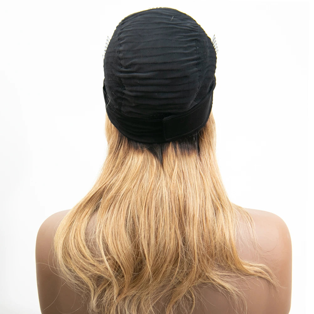 14 Inch 150% Density T1B/27 Body Wave Human Hair Headband Wig for Sale EAWO