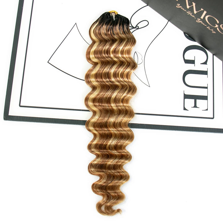 T1B/27/30/613 ombre color loose deep wave human crochet hair for braids