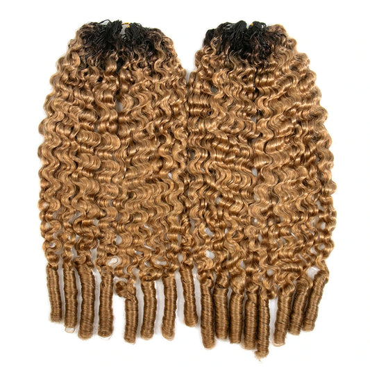 T1B/27 water curly human crochet hair