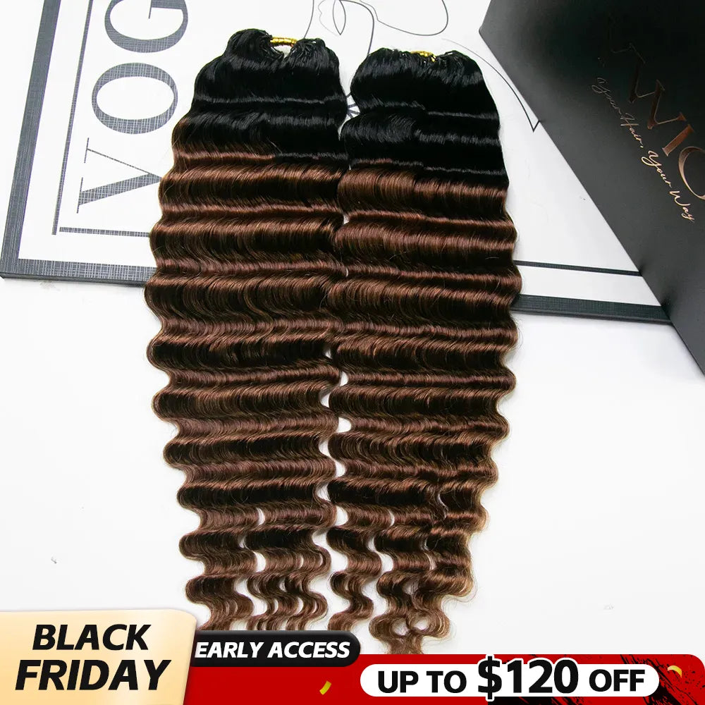T1B/30 deep wave human crochet hair black friday sale