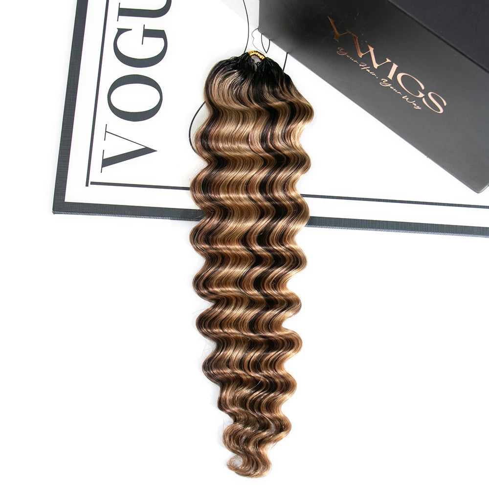 T1B/4/27/30 LOOSE DEEP WAVE FEATHER CROCHET HAIR