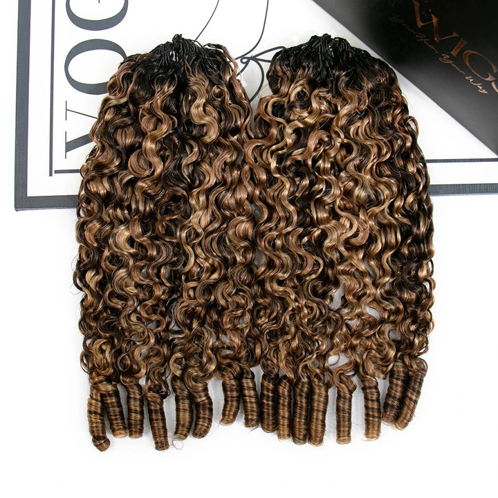 #T1B/4/27/30 water curly human crochet hair