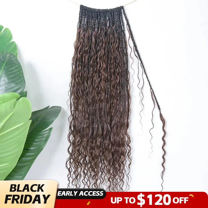 T1B/4 deep wave box braids black friday sale