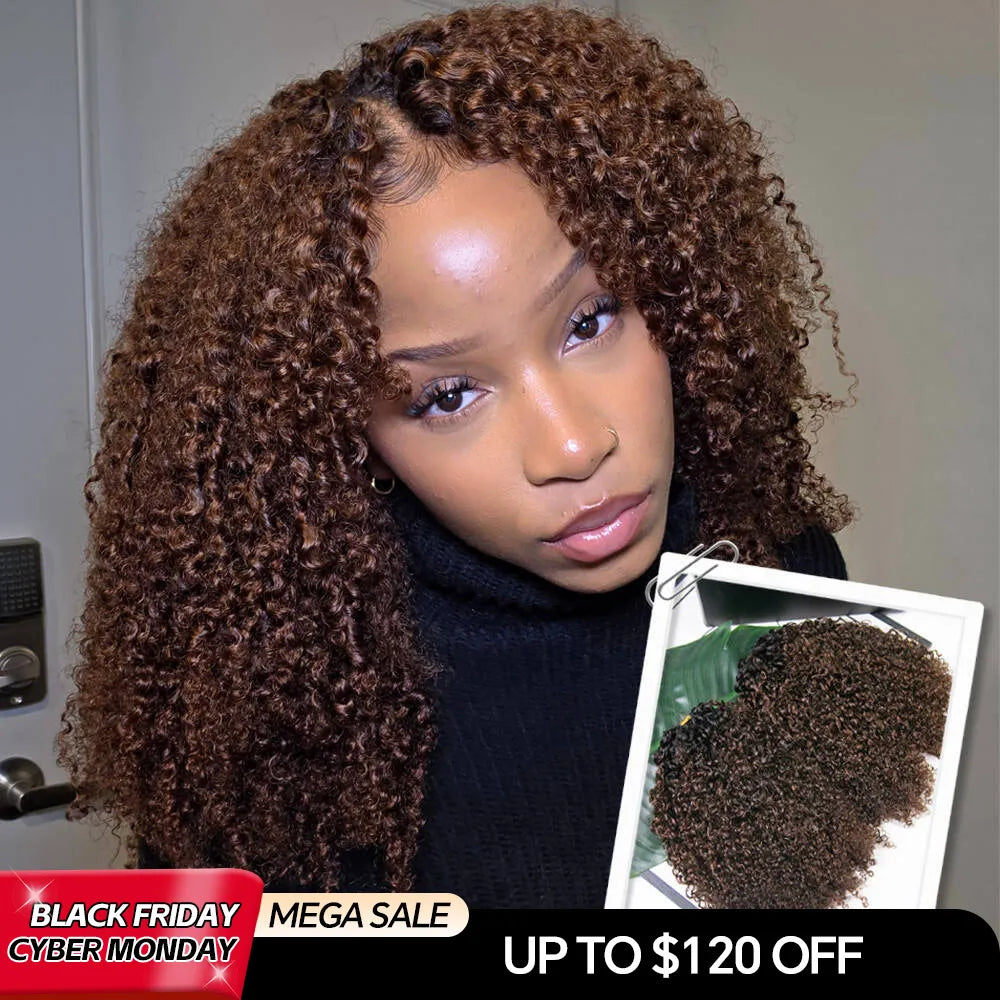 #T1B/4 multi-textured kinky curly crochet hair cyber monday