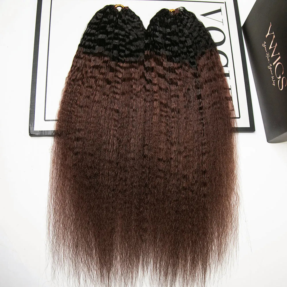 #T1B/4 kinky straight crochet hair